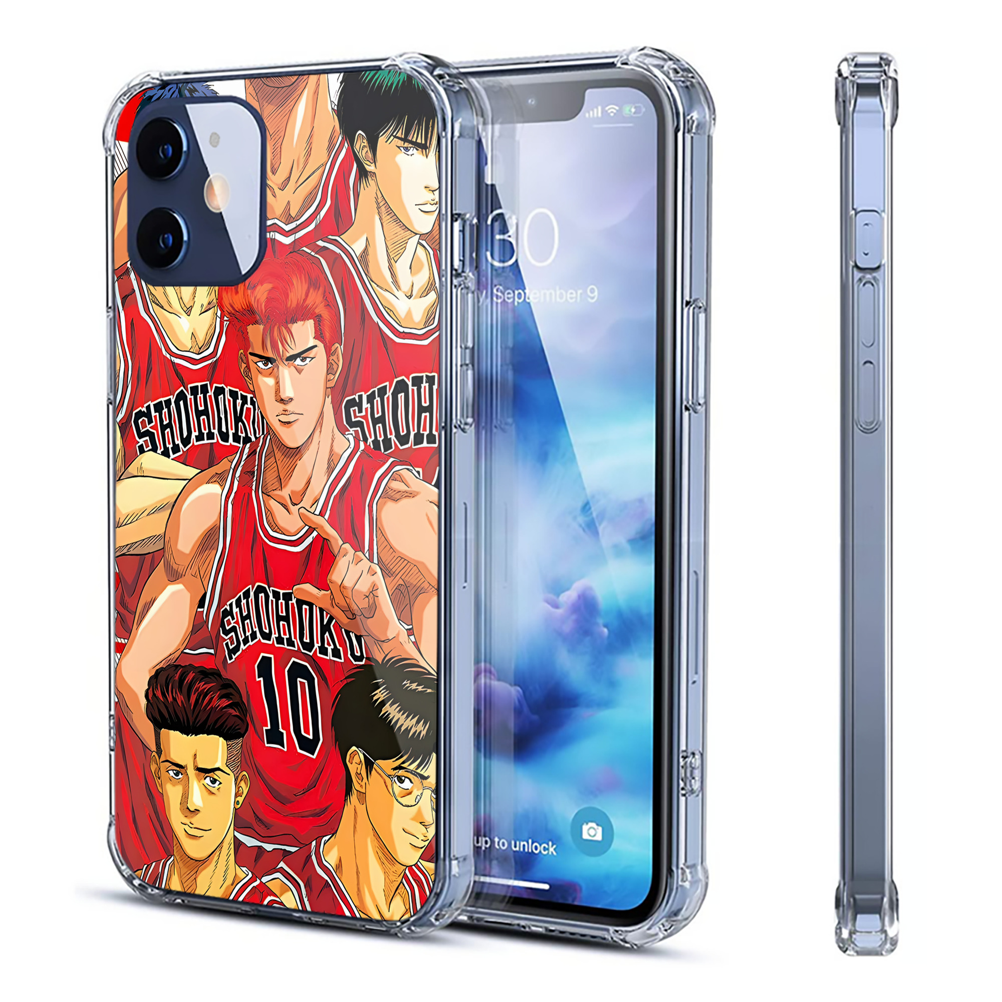 （画像用） SLAM DUNK／スラムダンク 【iPhone 12シリーズ対応】透明スマホケース（クリアソフトケース）